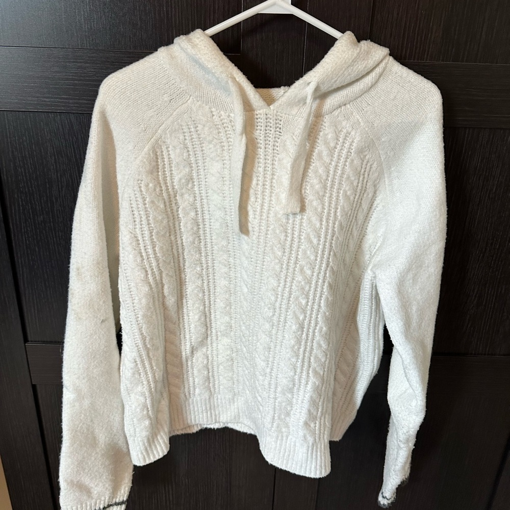 Cupcakes & Cashmere Cozy White Knit Sweater